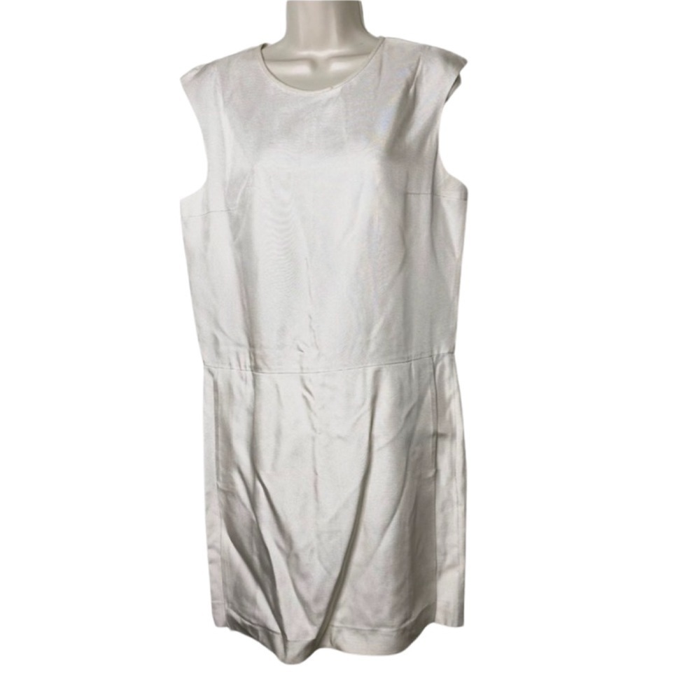 Nicole Farhi pearl white mini cocktail dress 8 D1